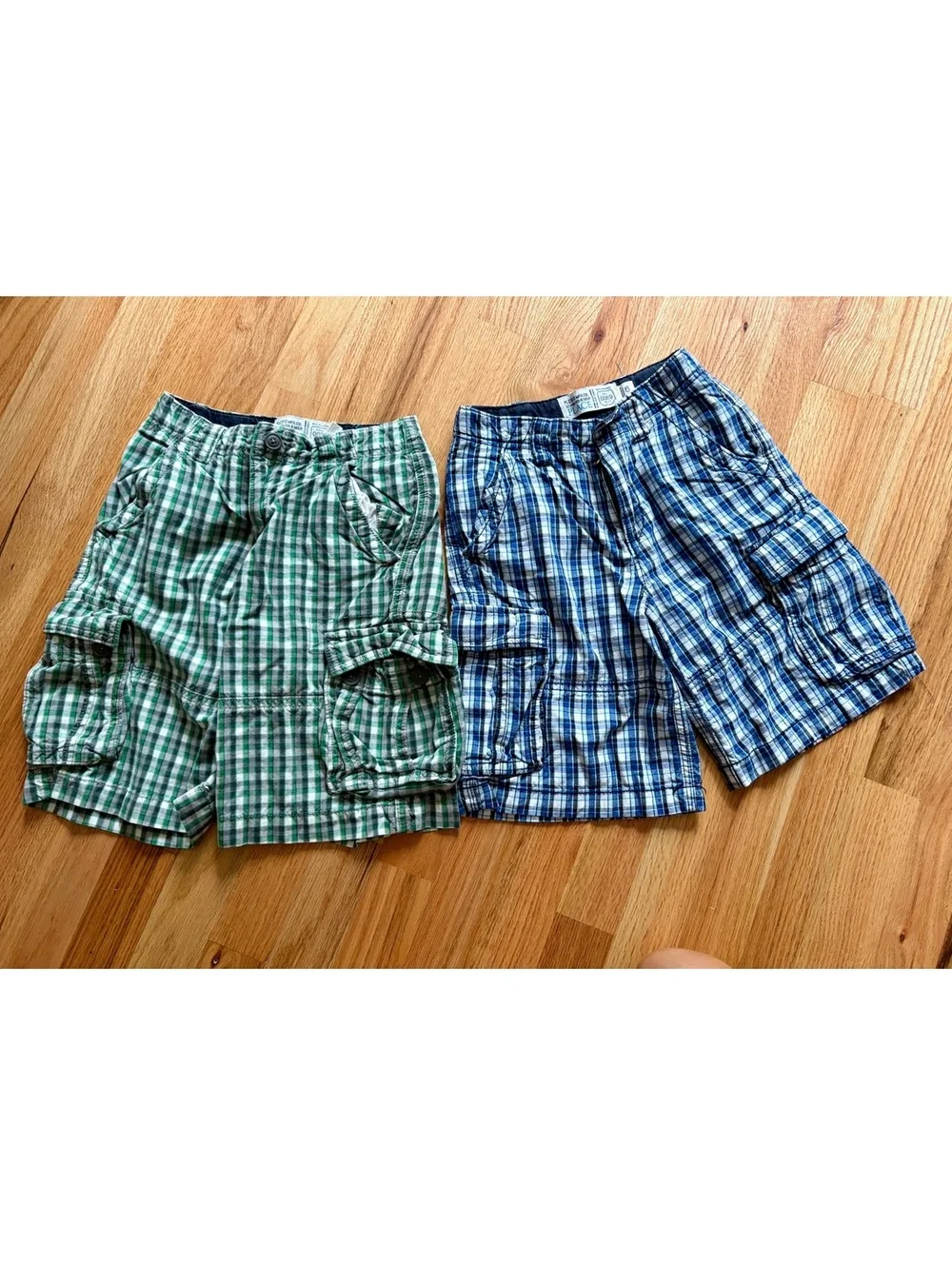 Vintage Y2K The Children’s Place Boys Size 6 Plaid Cargo Shorts Lot of 2